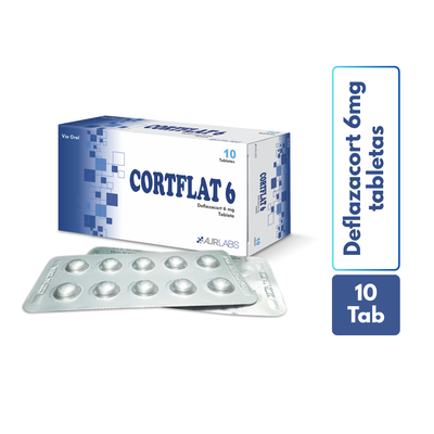 Cortflat 6 Tabletas Mg - Caja 10 UN